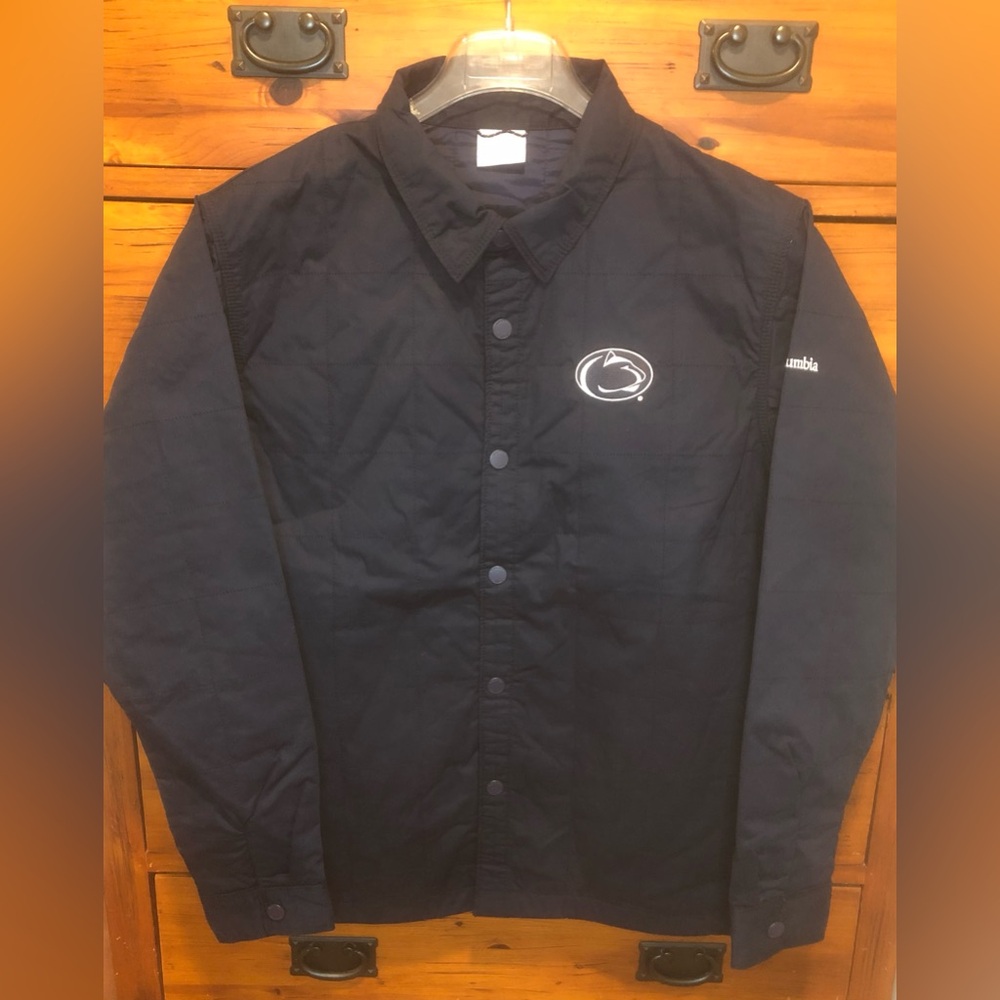 Columbia Penn State Nittany Lions Campus Roam Quilted Shirt Jacket Men’s Size M